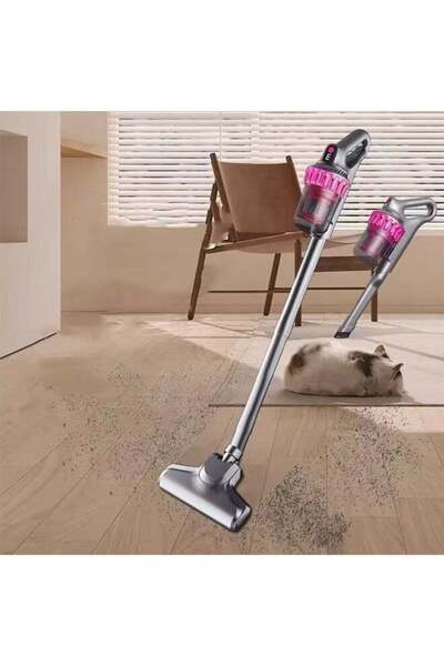 Arabest مكنسة كهربائية يدوية، مدة تشغيل تصل إلى 30 دقيقة، منظف خفيف للأرضيات ...