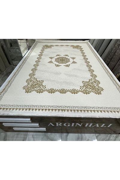 Duru Akrilik Yün Halı Gold Renk Salon Halısı ARGIN HALI