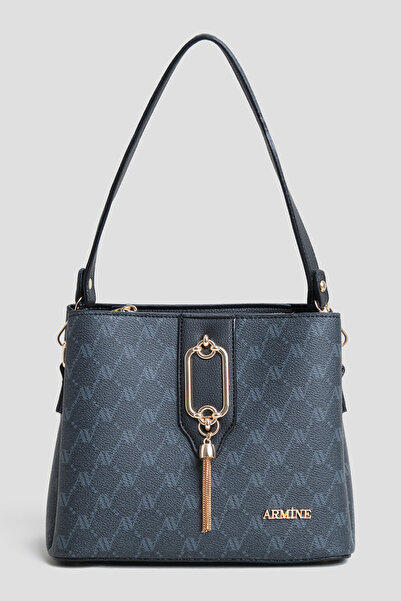 Armine Noktalı Çanta Siyah