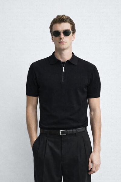 inpool Men'S, Half-Zip, Soft-Textured , Summer-Spring, Knitwear, Polo Neck T-...