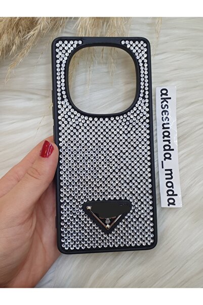 ZB Aksesuarda Moda Redmi̇ Note 14 Pro Plus Compatible Luxury Full Stone Brand...