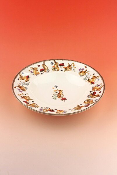 Bursa Porselen Dekor وعاء سلطة من البورسلين على شكل أرنب بتصميم عتيق