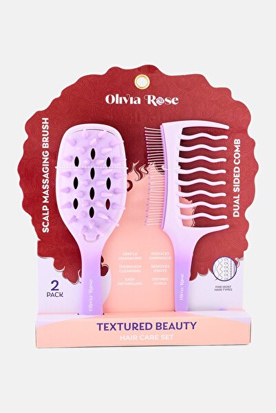 Olivia Rose مجموعة العناية بالشعر ذو ملمس بارز من قطعتين، برائحة اللافندر