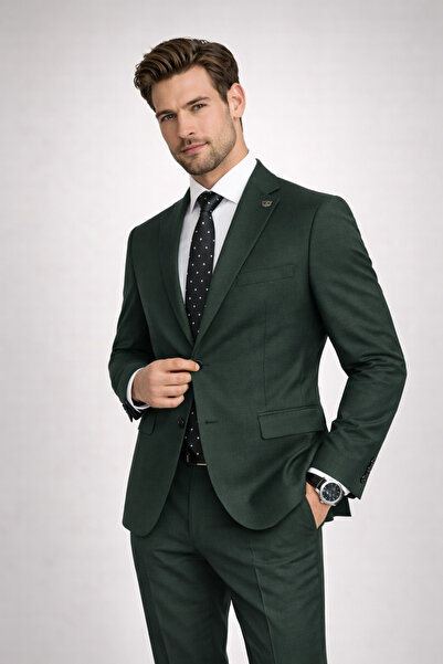 CARLIONE  Slim Fit Erkek Takım Elbise - Şık Modern Premium Tasarım