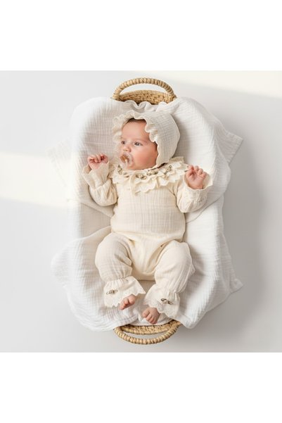 Hülya's MIND Natural Gullu Muslim Girls' Jumpsuit