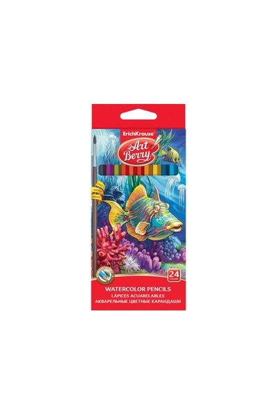 Erich Krause Μολύβια ArtBerry Aquarell Hexagonal, 24/κουτί