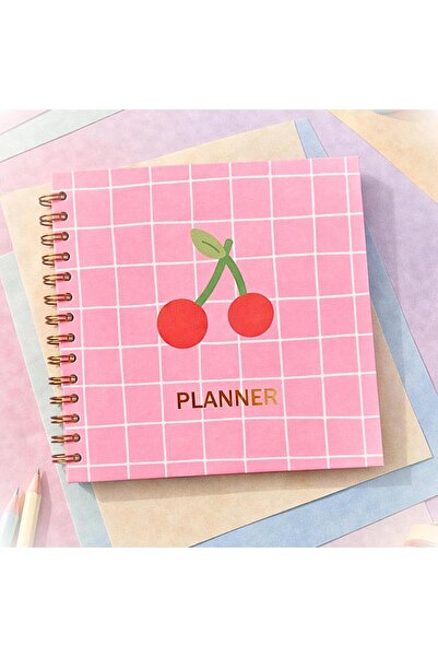 Lizy Spiral Bound Timeless Planner - 19X19Cm - Motivation and Sticker Sheets