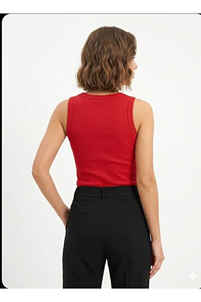Azram Fashion Women's Crew Neck Sleeveless Ribbed Knit Tank Top