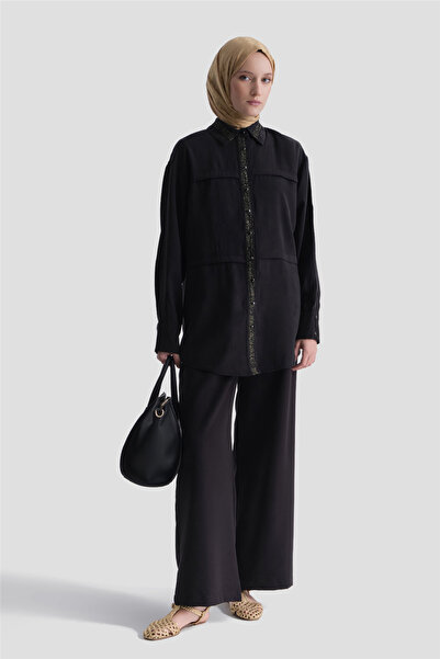Armine Palazzo Pantolon Siyah