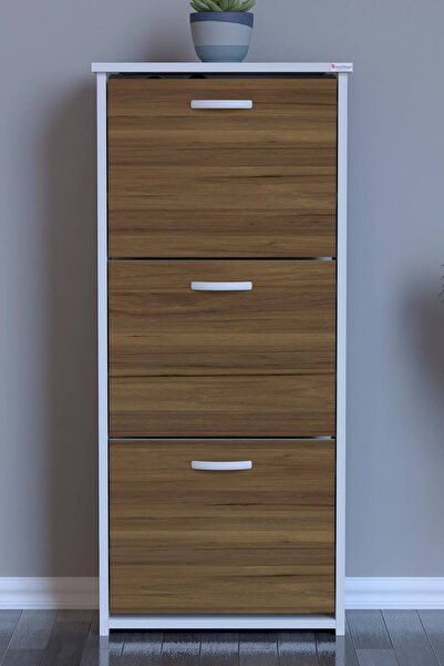 Modilayn West Ayakkabılık (52 cm) 3 Düşer Kapaklı 6 Raflı (5 Farklı Renk Seçe...