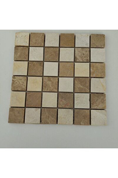 SİPAHİMARBLE Cilalı Mix Traverten 5x5 Mozaik - Outlet