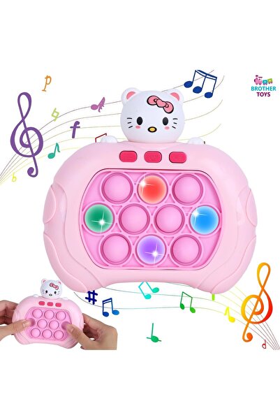 Brother Toys Işıklı Giderici Popit Oyun Konsolu Pop It Oyuncak Hello Kitty Mo...