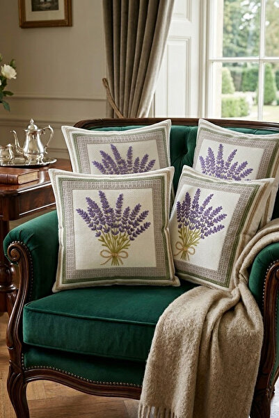 Çt Çeyizci Tekstil 4τμχ Θήκη διακοσμητικού μαξιλαριού , Ψηφιακό τύπωμα τμχ Δι...