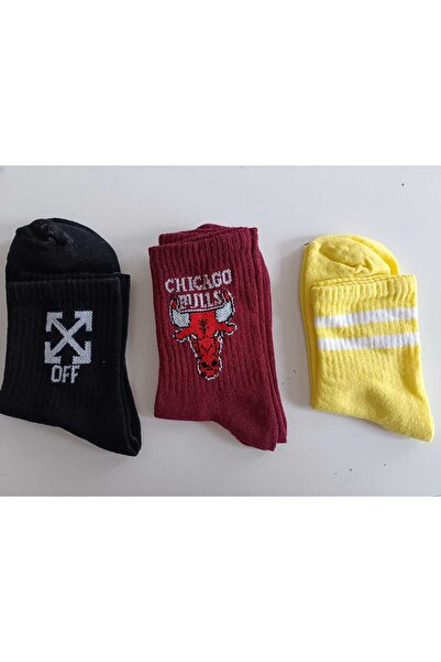 DENİKK TREND UNISEX 3-ПАКЕТ КОЛЕЖНИ ЧОРАПИ СПОРТНИ ЧОРАПИ