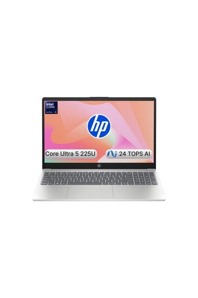 HP AI 15 Intel Core Ultra 5 225U 16GB 512GB SSD Freedos 15.6" Taşınabilir Bil...