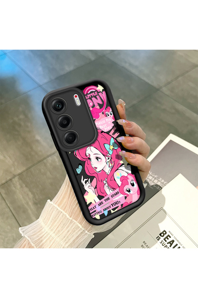 ucuc غطاء سيليكون أسود متوافق مع هاتف تكنو كامون 40 (CM5) مقاوم للصدمات مع حم...