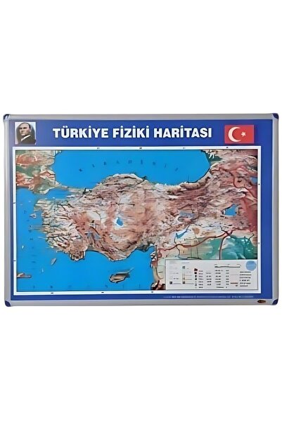 Panda TÜRKİYE FİZİKİ HARİTASI (Alüminyum Çerçeve)