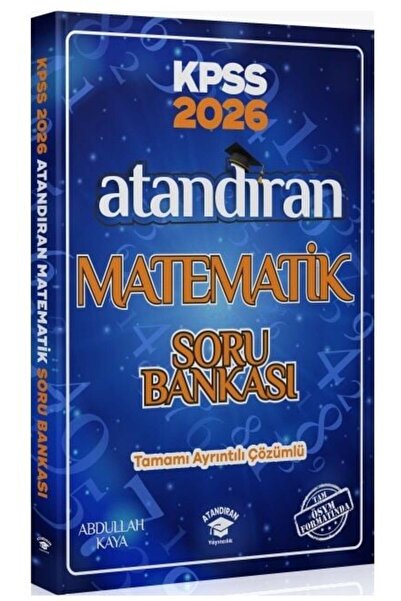 CBA Akademi Atandıran 2026 KPSS Matematik Soru Bankası Çözümlü - Abdullah Kay...