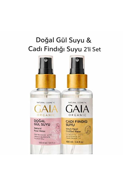 Gaia Organic Doğal Gül Suyu & Cadı Fındığı Suyu 2'li Set
