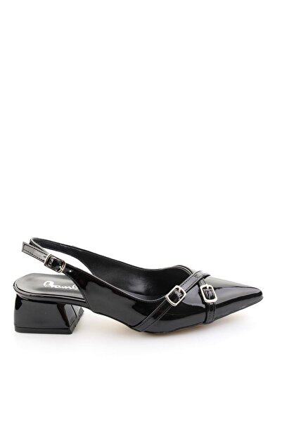 Bambi Siyah Kadın Klasik Topuklu Ayakkabı K01953004698