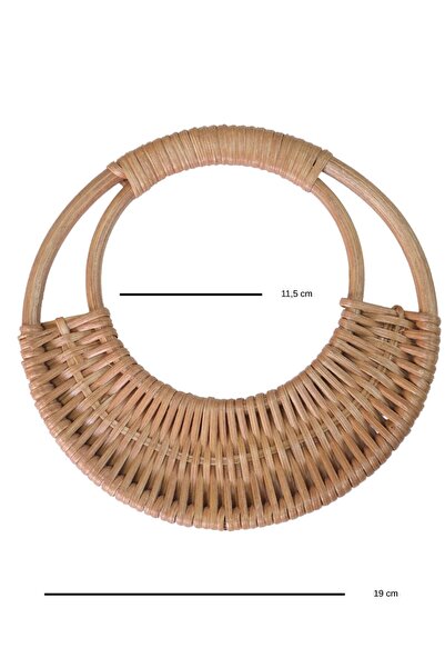 MarifetDükkan Ay Model Bamboo Bag Cow / 2 Pieces