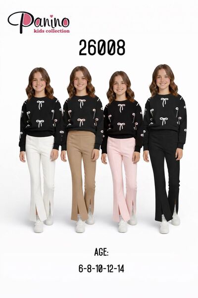 panino kids SET DUBLU CU COLANȚI PENTRU FETE evazat