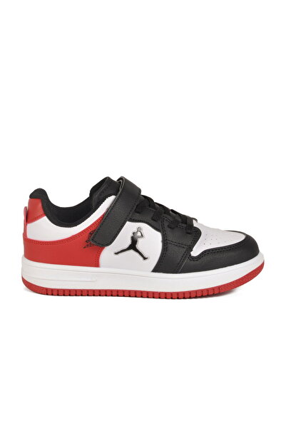 Aspor Black Red Velcro Boys Sneaker