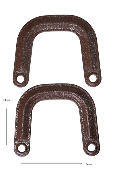 MarifetDükkan U Model Leather Looking Plastic Plastic Bag Api / 2 Pieces