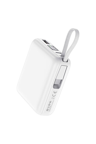 S-LINK P335 10000mAh PD35W+QC30W-HSC22,5W Gri LCD Taşınabilir Pil Şarj Cihazı...