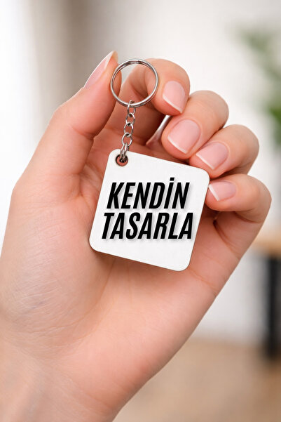 cekud tasarım baskı Kendin Tasarla Kare Anahtarlık – Kişiye Özel Fotoğraflı Y...