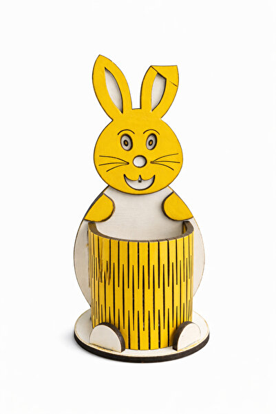 YAHO OYUNCAĞIN DOĞAL HALİ Ahşap Tavşan Kalemlik