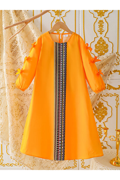 Take Two By Styli جلابية بأكمام طويلة مطبوعة برسومات للبنات