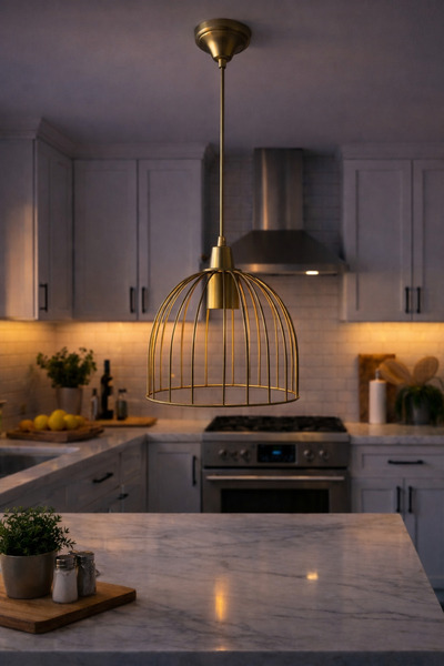 kialed Mevsim Sarkıt Avize Dekoratif Kafes Tasarım (Ampulsüz)