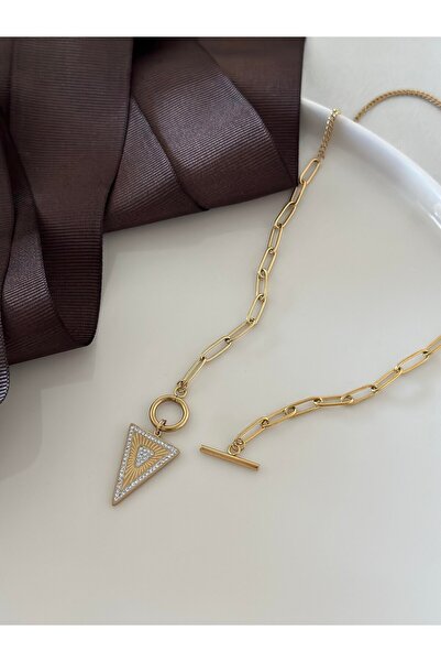 Yıldız Accessory Triangle Steel Pendant