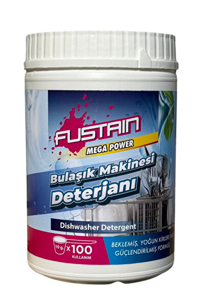 FUSTAIN Ultra Konsantre Parlatıcılı Toz Bulaşık Deterjanı 1 Kg (100 Yıkama) M...