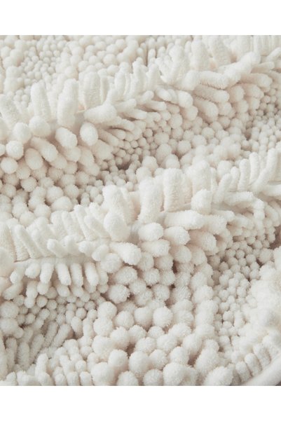 English Home Big and Tiny Non-Slip Underlay Bath Mat Set 60X90 + 40X60 cm White