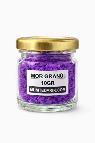 MUMTEDARİK Mor Granül Mum Boyası 10 Gr – Mum Yapımı İçin Güçlü Renklendirici