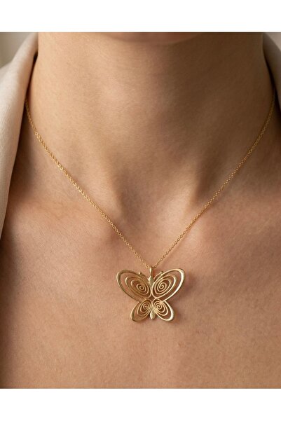 RM Bijuteri قلادة فوسون على شكل فراشة من متحف البراءة