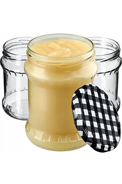 KADAX Borcan pentru conservare cu capac filetat, 82 mm, 500 ml, 8 buc.