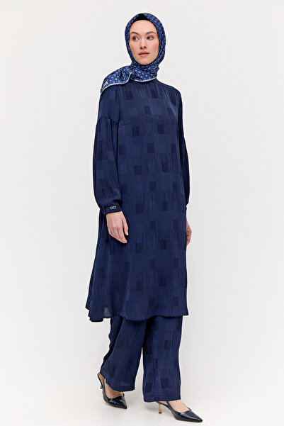 Setrms Kare Desenli Oversize İkili Takım