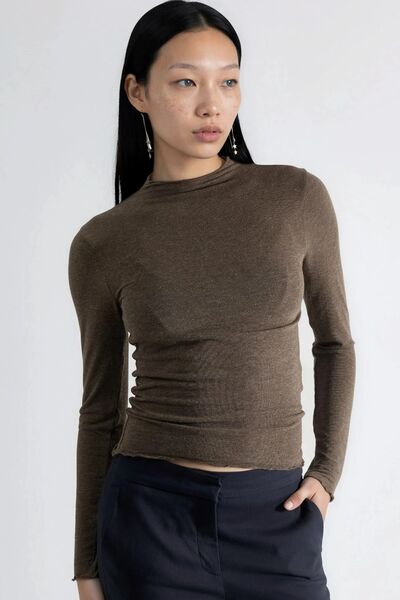 Hiccup BUSEM Блуза с дълъг ръкав и тясна кройка