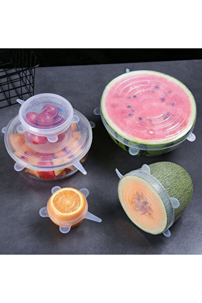 MaffStuff Set 6 Capace Elastice din Silicon pentru Vase si Recipiente 7–20 cm