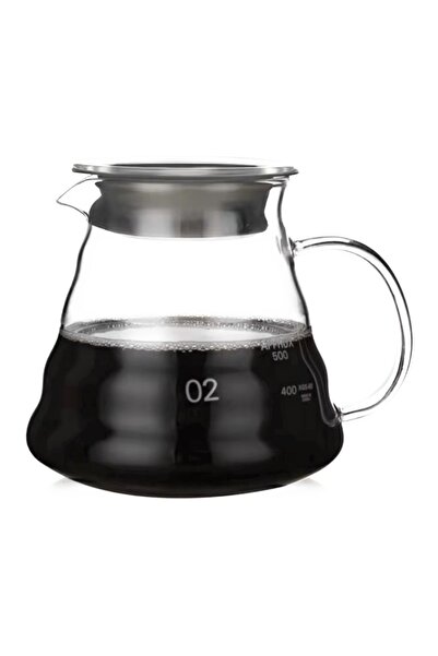 ABAS 60ml Heat-Resistant Sheer Glass Coffee Pot #2 Manual Drip Coffee Pot