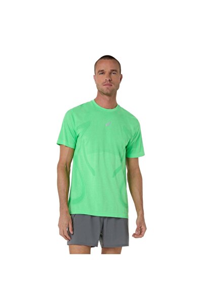 Asics Road Seamless Erkek Yeşil Koşu T-Shirt 2011D355-301