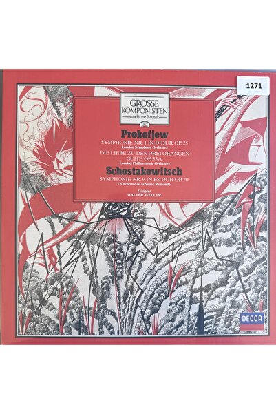 PROKOFIEW & SCHOSTAKOWITSCH - ORİJİNAL DÖNEM BASKI MÜZİK PLAKLARI