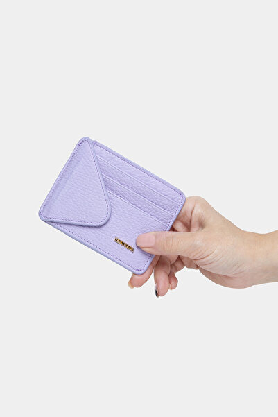 REWİNA ماساريلي إكس جلد أصلي للنساء محفظة و حامل بطاقات ليلك MCZ9111