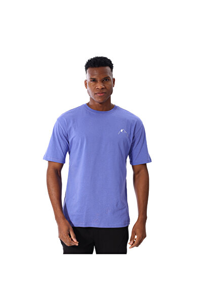 Sportive Yama Erkek Mor Günlük Stil T-Shirt 25YE030-MOR