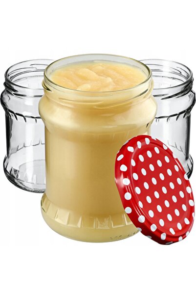 KADAX Borcan pentru conservare cu capac filetat, 82 mm, 500 ml, 8 buc.