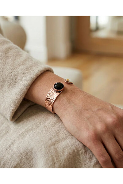 Dorvina Copper Bracelet with Crystal Stones Pure Copper Healing Front Adjusta...