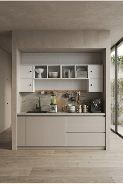 FOR WOMAN DESİGN Ahşap Çok Amaçlı Mutfak Üst Dolap Raf Sistemi Modern Düzen Ç...